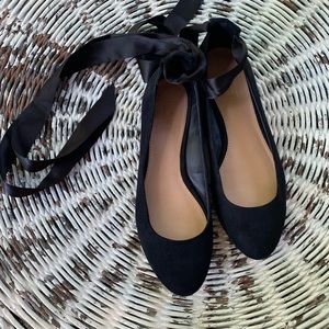 Loft lace up dress flats